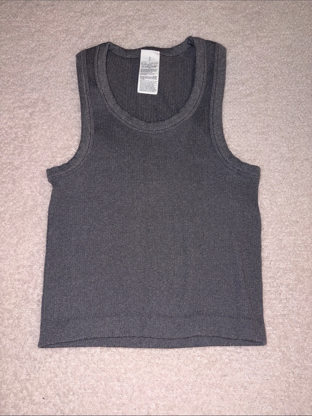 Old Navy Charcoal Ribbed Tank Top